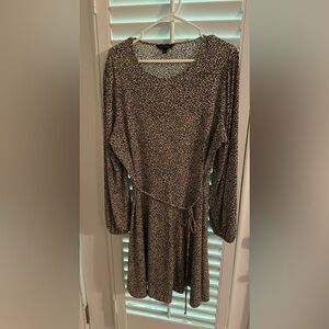 Animal print knit animal print dress size XL- Banana Republic
